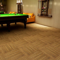 Nylon Fireproof Removable Carpet Tile for Billiard Room